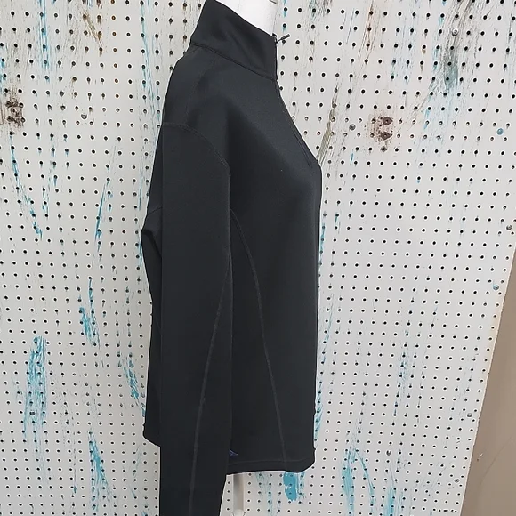 UNTUCKit Mazzano Quarter Zip Pullover Mens Medium Black - Picture 6 of 7